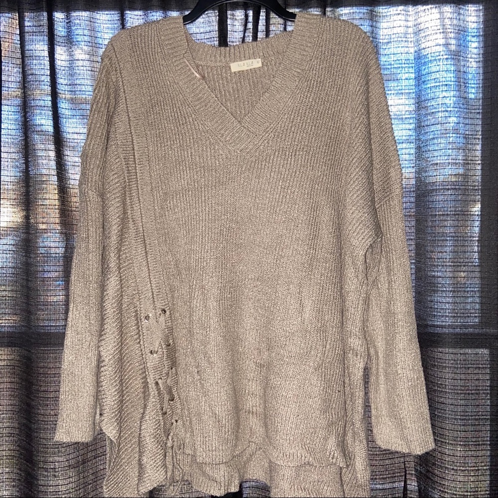 Oversized mauve sweater!